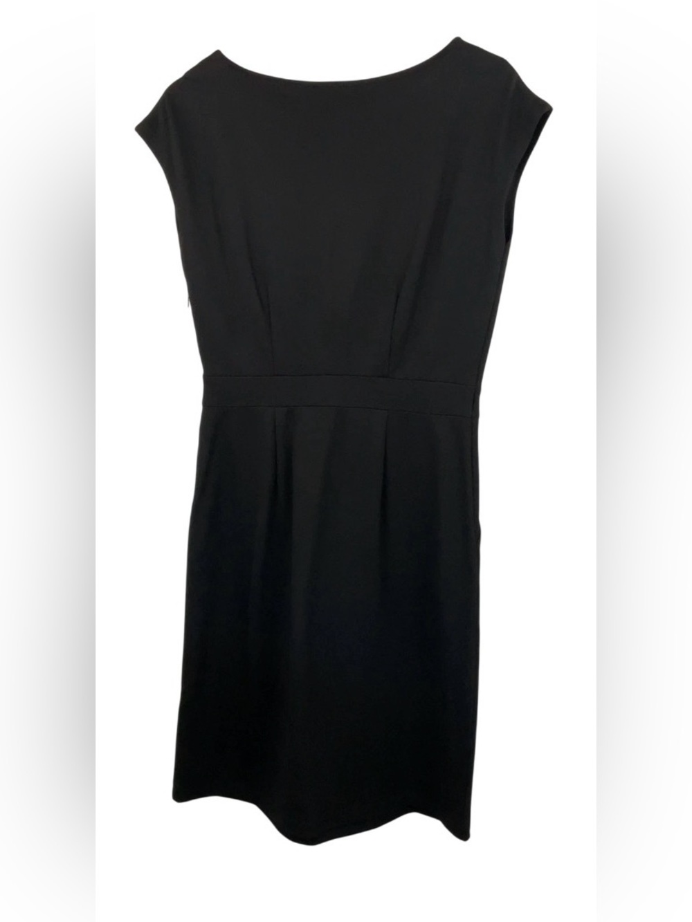 QUINCE NWT Ultra-Stretch Ponte Cap Sleeve Dress Black M - Picture 7 of 9